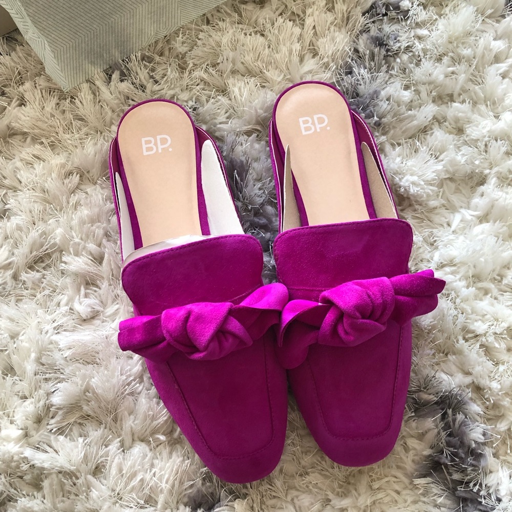 BP Maddy Mule in Fuchsia Suede
